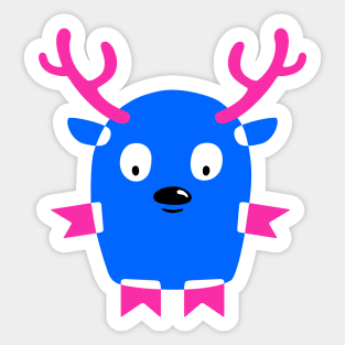 Cartoon Deer Sticker